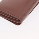 FENDI Chain Shoulder Bag Leather Pink Silver Auth ka1161-16