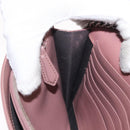 FENDI Chain Shoulder Bag Leather Pink Silver Auth ka1161-22