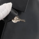 PRADA Hand Bag Leather Black Silver Auth ka1162-10