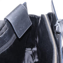 PRADA Hand Bag Leather Black Silver Auth ka1162-19