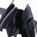 PRADA Hand Bag Leather Black Silver Auth ka1162-20