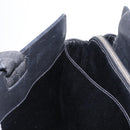 PRADA Hand Bag Leather Black Silver Auth ka1162-22