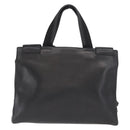PRADA Hand Bag Leather Black Silver Auth ka1162-2