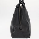 PRADA Hand Bag Leather Black Silver Auth ka1162-3