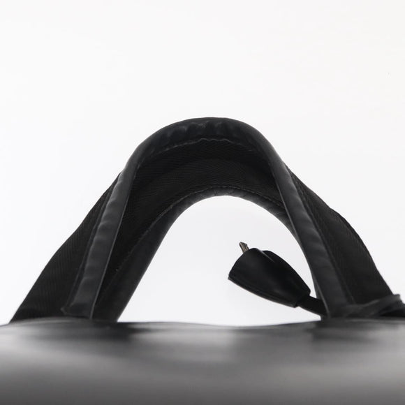 PRADA Hand Bag Leather Black Silver Auth ka1162