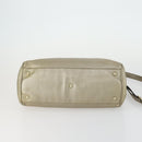 GUCCI Bamboo Hand Bag Leather 2way Beige Gold 323660 Auth ka1163-11