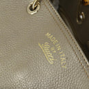 GUCCI Bamboo Hand Bag Leather 2way Beige Gold 323660 Auth ka1163-16