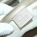 GUCCI Bamboo Hand Bag Leather 2way Beige Gold 323660 Auth ka1163-20