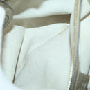 GUCCI Bamboo Hand Bag Leather 2way Beige Gold 323660 Auth ka1163-22