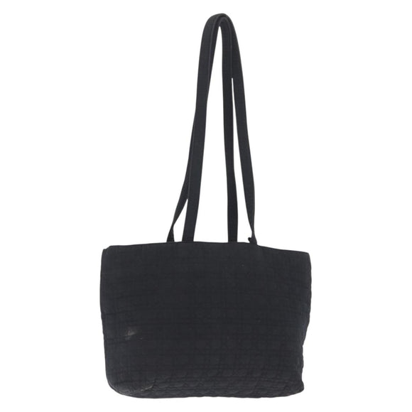 Christian Dior Shoulder Bag Nylon Black Gold Auth ka1164