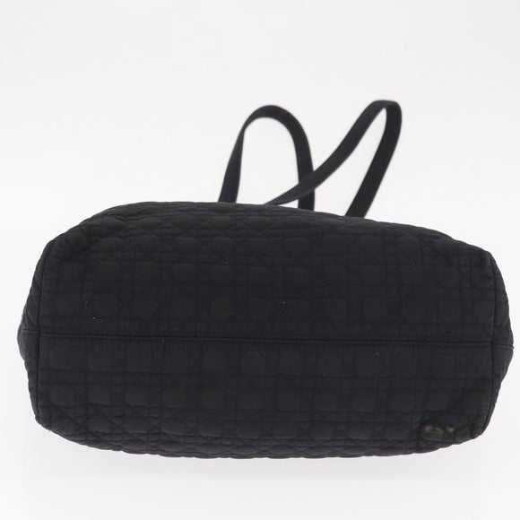 Christian Dior Shoulder Bag Nylon Black Gold Auth ka1164