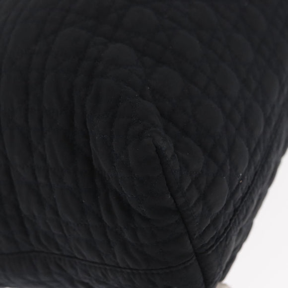 Christian Dior Shoulder Bag Nylon Black Gold Auth ka1164