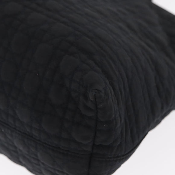 Christian Dior Shoulder Bag Nylon Black Gold Auth ka1164