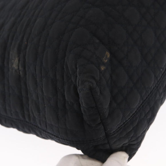 Christian Dior Shoulder Bag Nylon Black Gold Auth ka1164