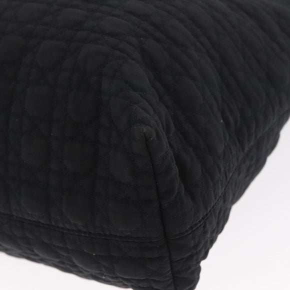 Christian Dior Shoulder Bag Nylon Black Gold Auth ka1164