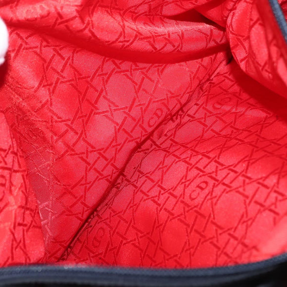 Christian Dior Shoulder Bag Nylon Black Gold Auth ka1164