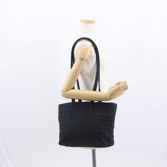 Christian Dior Shoulder Bag Nylon Black Gold Auth ka1164