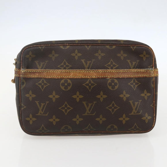 LOUIS VUITTON Monogram Clutch Bag 2 Set LV Auth ka1165