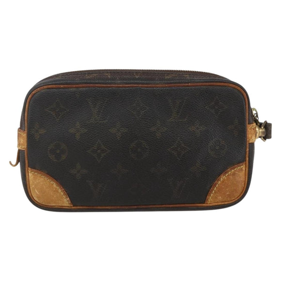 LOUIS VUITTON Monogram Clutch Bag 2 Set LV Auth ka1165