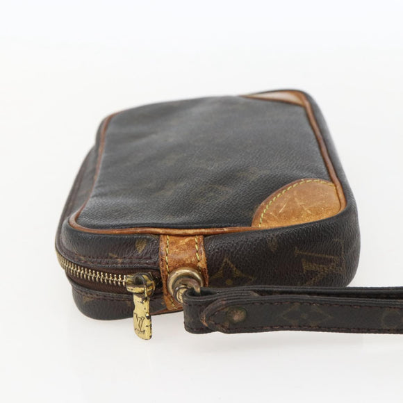 LOUIS VUITTON Monogram Clutch Bag 2 Set LV Auth ka1165