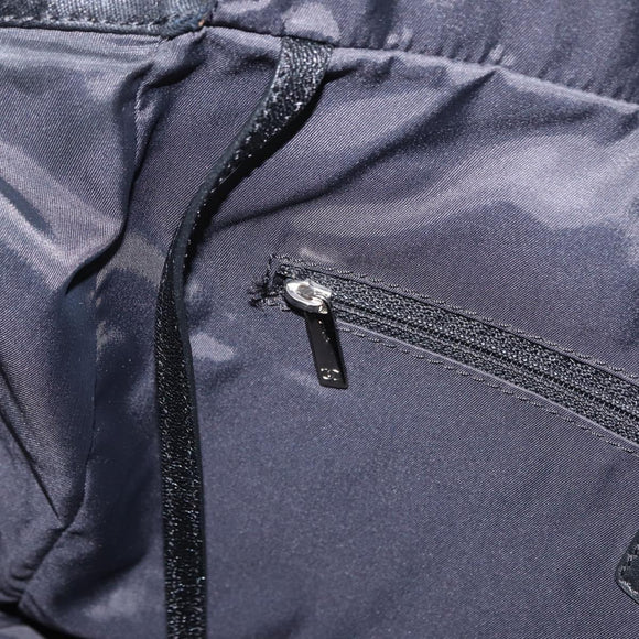 CHANEL Hand Bag Canvas Black Silver CC Auth ka1166