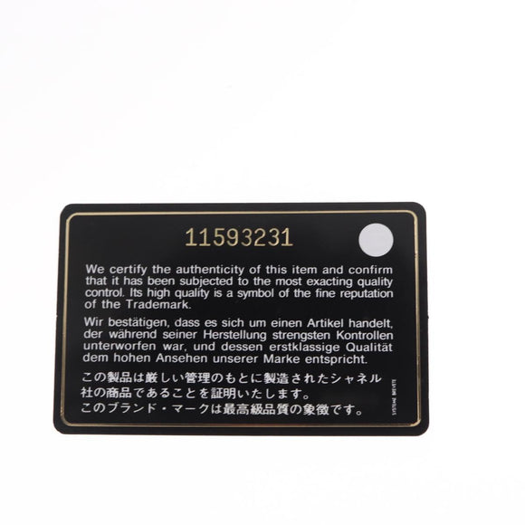 CHANEL Hand Bag Canvas Black Silver CC Auth ka1166