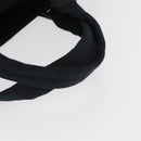 CHANEL Hand Bag Canvas Black Silver CC Auth ka1166-8