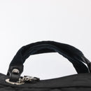 CHANEL Hand Bag Canvas Black Silver CC Auth ka1166-14