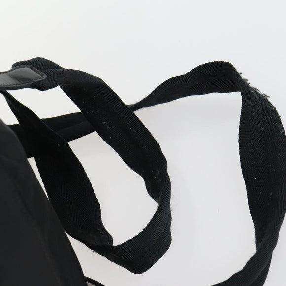 PRADA Backpack Nylon Black Silver Auth ka1167