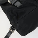 PRADA Backpack Nylon Black Silver Auth ka1167-13
