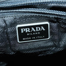 PRADA Backpack Nylon Black Silver Auth ka1167-22