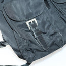 PRADA Backpack Nylon Black Silver Auth ka1167-25
