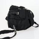 PRADA Backpack Nylon Black Silver Auth ka1167-4