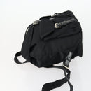 PRADA Backpack Nylon Black Silver Auth ka1167-5
