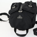 PRADA Backpack Nylon Black Silver Auth ka1167-6