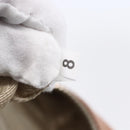 PRADA Hand Bag Leather Silver Beige Auth ka117-12