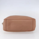 PRADA Hand Bag Leather Silver Beige Auth ka117-5