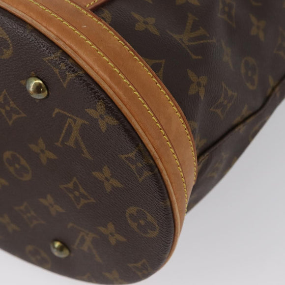 LOUIS VUITTON Monogram Bucket GM Shoulder Bag M42236 LV Auth ka1176