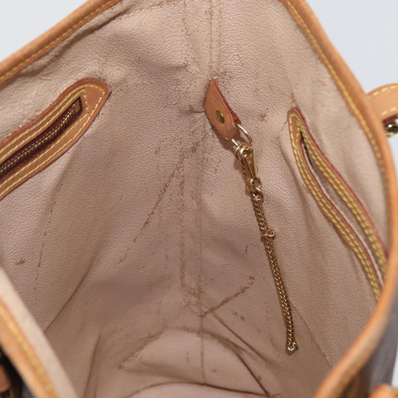 LOUIS VUITTON Monogram Bucket GM Shoulder Bag M42236 LV Auth ka1176