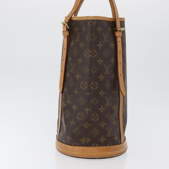 LOUIS VUITTON Monogram Bucket GM Shoulder Bag M42236 LV Auth ka1176