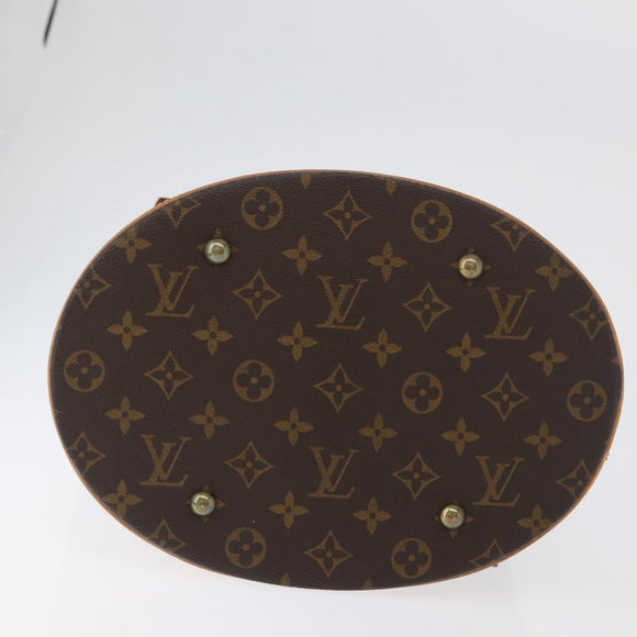 LOUIS VUITTON Monogram Bucket GM Shoulder Bag M42236 LV Auth ka1176