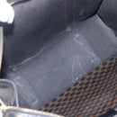 CELINE Macadam Canvas Tote Bag PVC Leather Black Gold Auth ka1178-11