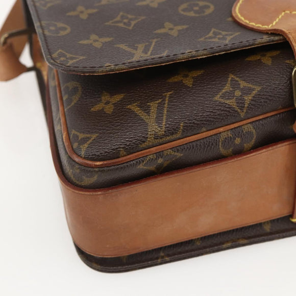 LOUIS VUITTON Monogram Cartouchiere GM Shoulder Bag M51252 LV Auth ka1179