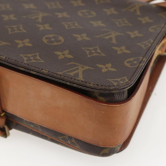 LOUIS VUITTON Monogram Cartouchiere GM Shoulder Bag M51252 LV Auth ka1179