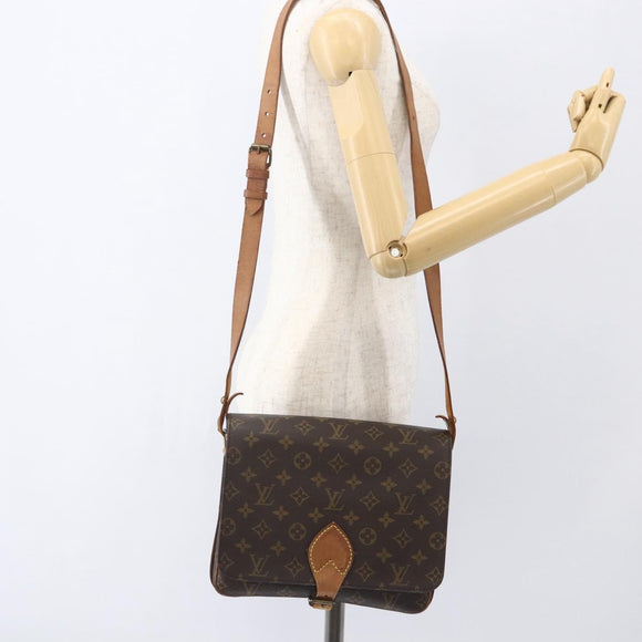 LOUIS VUITTON Monogram Cartouchiere GM Shoulder Bag M51252 LV Auth ka1179