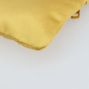 PRADA Pouch Satin Gold Auth ka1184-15
