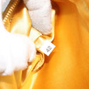 PRADA Pouch Satin Gold Auth ka1184-12