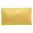 PRADA Pouch Satin Gold Auth ka1184-2