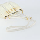 PRADA Hand Bag Nylon 2way White Gold Auth ka1185-9