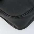 Christian Dior Trotter Canvas Shoulder Bag PVC Black Gold Auth ka1186-11